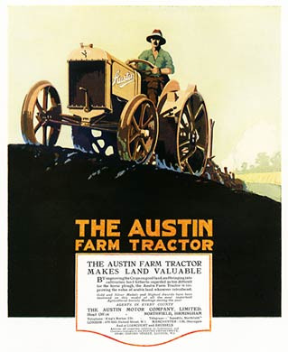 Austin Farm Tractor, 1920