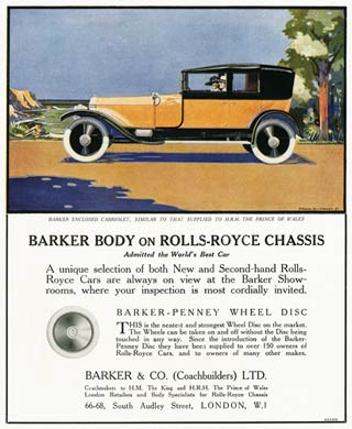 Barker Rolls Royce, 1921