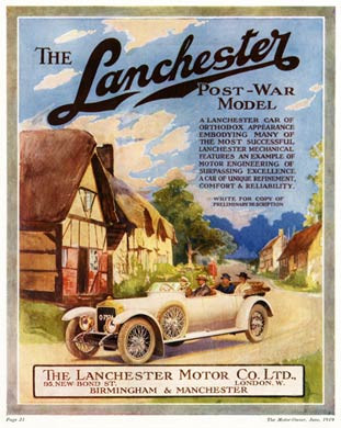 Lanchester Cars, 1919