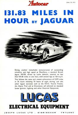 Lucas, Jaguar Speed, 1951