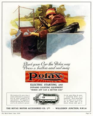 Rotax Motor Accessories, 1919