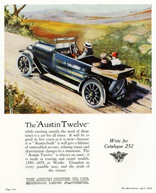 Austin Twelve, 1922