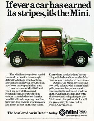 Mini, Earned Its Stripes