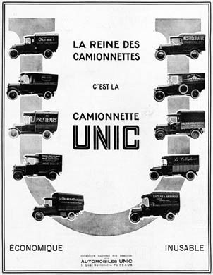Camionnette Unic, 1925