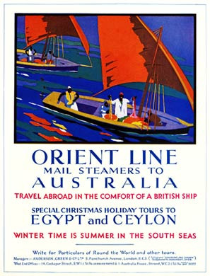 Orient Line To Australia, 1931