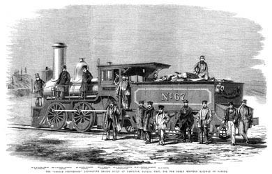 George Stephenson Loco, Canada, 1860