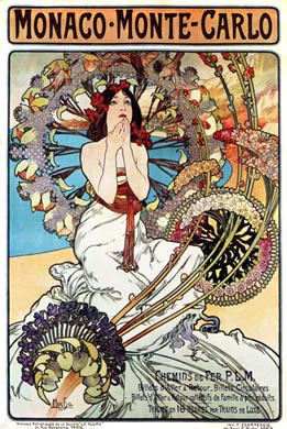 Mucha, Monaco Monte Carlo, 1897