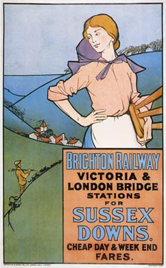 Brighton Railway, Sussex Downs, 1903