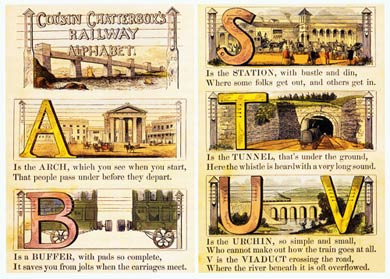 Cousin Chatterbox Railway Alphabet, 1845