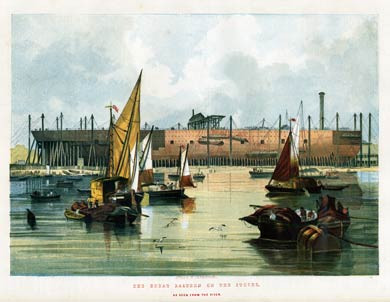 Great Eastern On The Stocks - River View