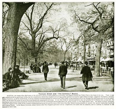 Tremont Street & The Common, Boston, 1899
