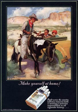 Chesterfield Ad, Cowboy, 1927
