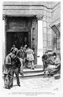 London Stock Exchange, Capel Court, 1891