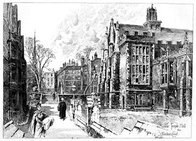 Middle Temple Hall & Fountain Court, 1892