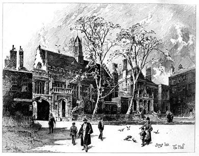 Gray's Inn, The Hall, 1892