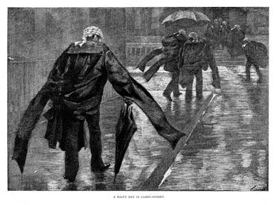 Rainy Day in Carey Street