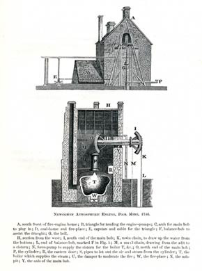 Newcomen Engine, Pool Mine, 1746