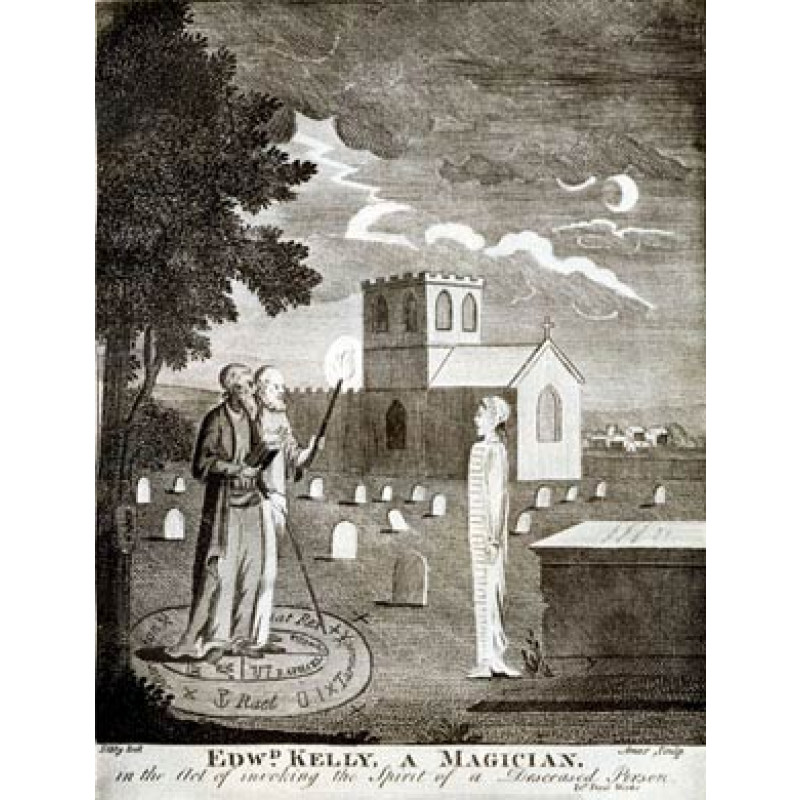 Edward Kelly and John Dee Invoking the Dead