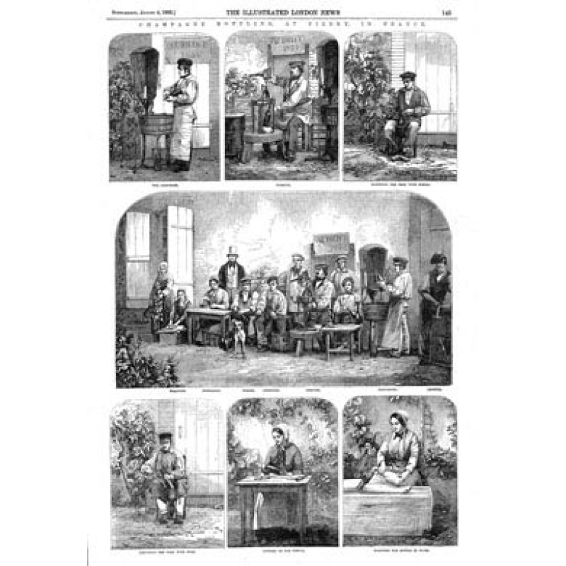 Champagne Bottling, 1855