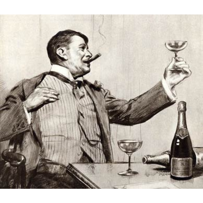Empty Champagne Glass