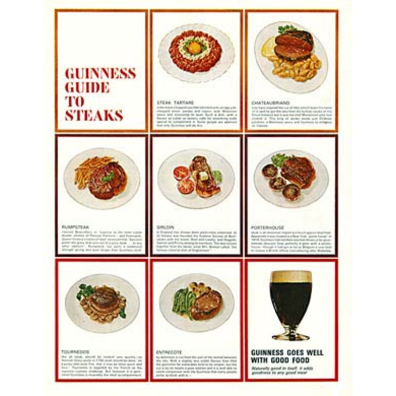 Guinness, Guide to Steaks