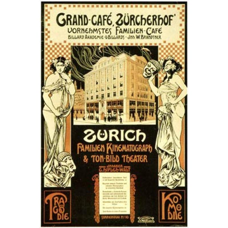 Grand-Cafe, Zurich, 1908