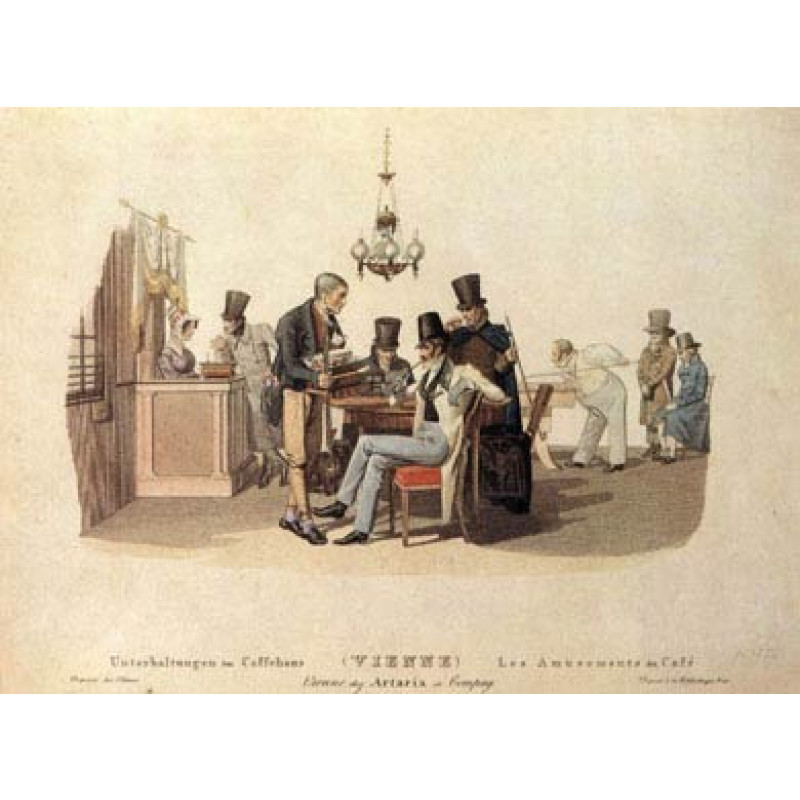 Coffee House Amusements, Vienna, 1820