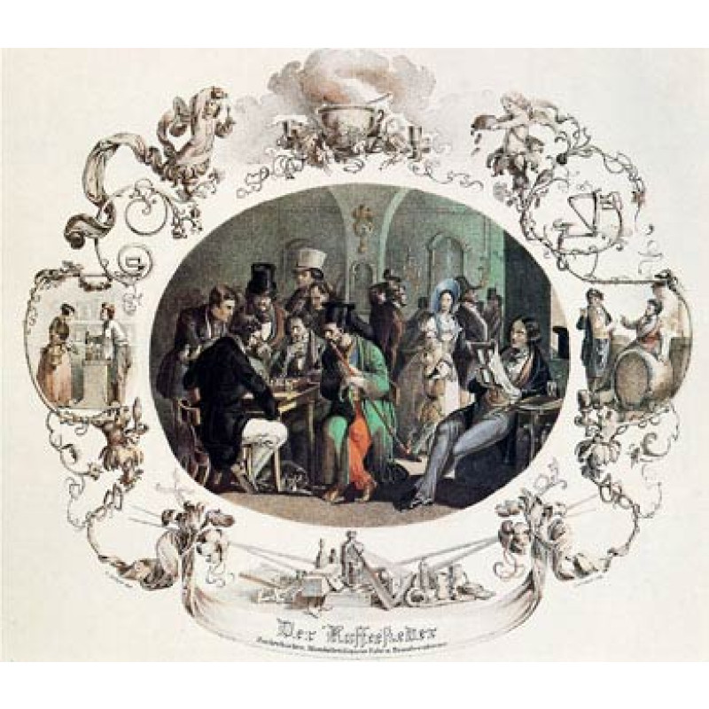 Coffee Houses, Vienna, 1839