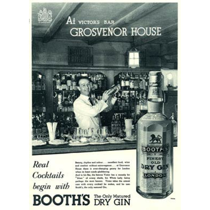 Booth's Gin, Grosvenor House