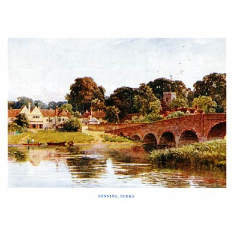 Sonning Bridge, River Thames, Berkshire, 1920