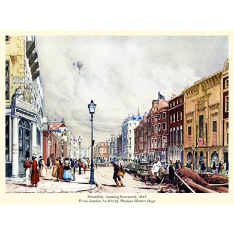 Piccadilly, Looking Eastward, 1842