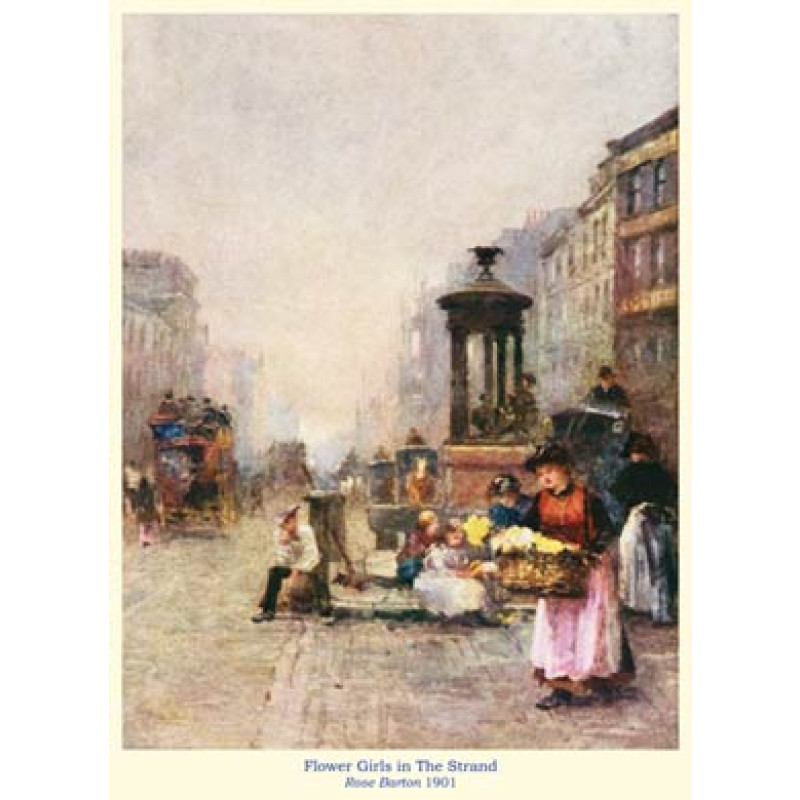 Flower Girls in The Strand, 1901
