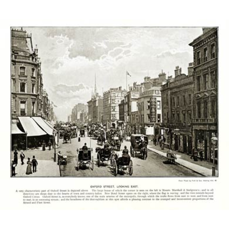 Oxford Street Looking East, London, 1897