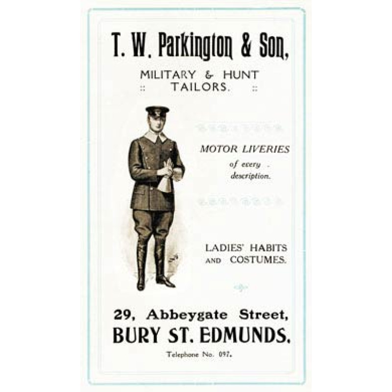 Parkington Tailors, Bury St Edmunds
