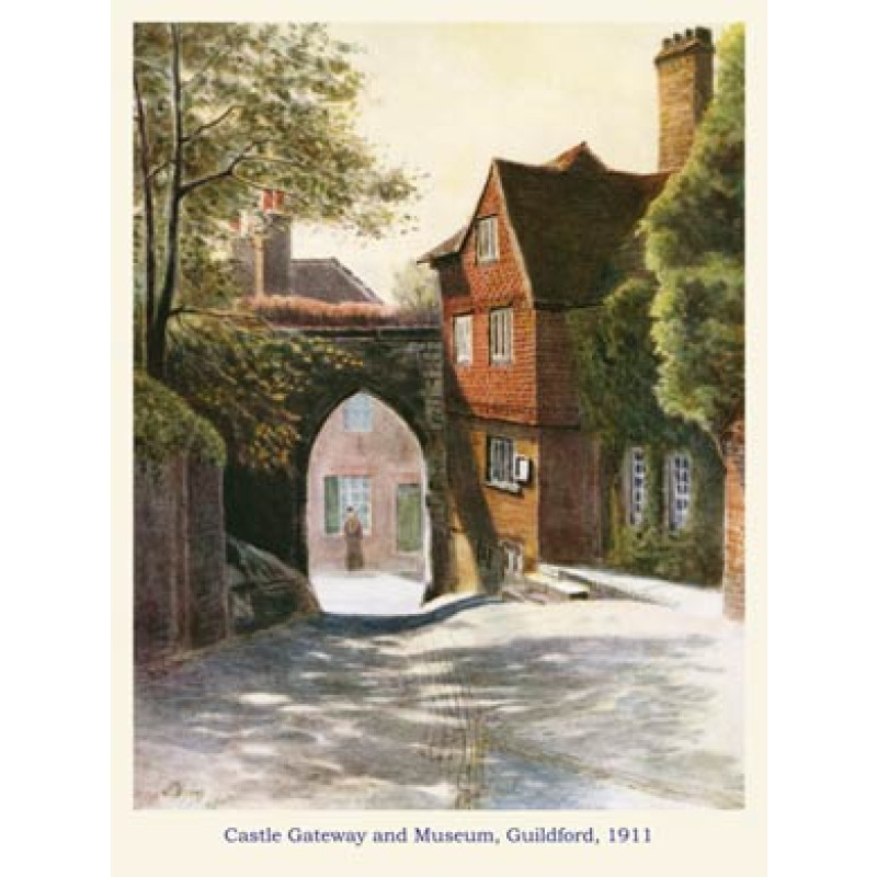 Castle Gateway and Museum, Guildford, 1911