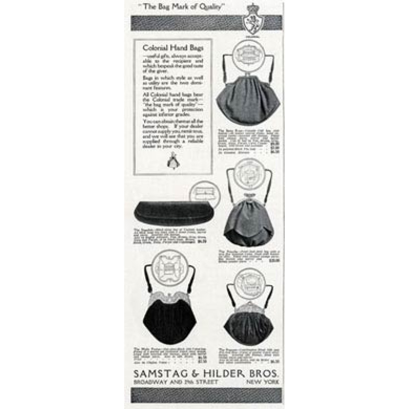 Colonial Hand Bags, 1916