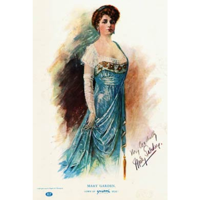 Mary Garden, Salome Silk, 1909