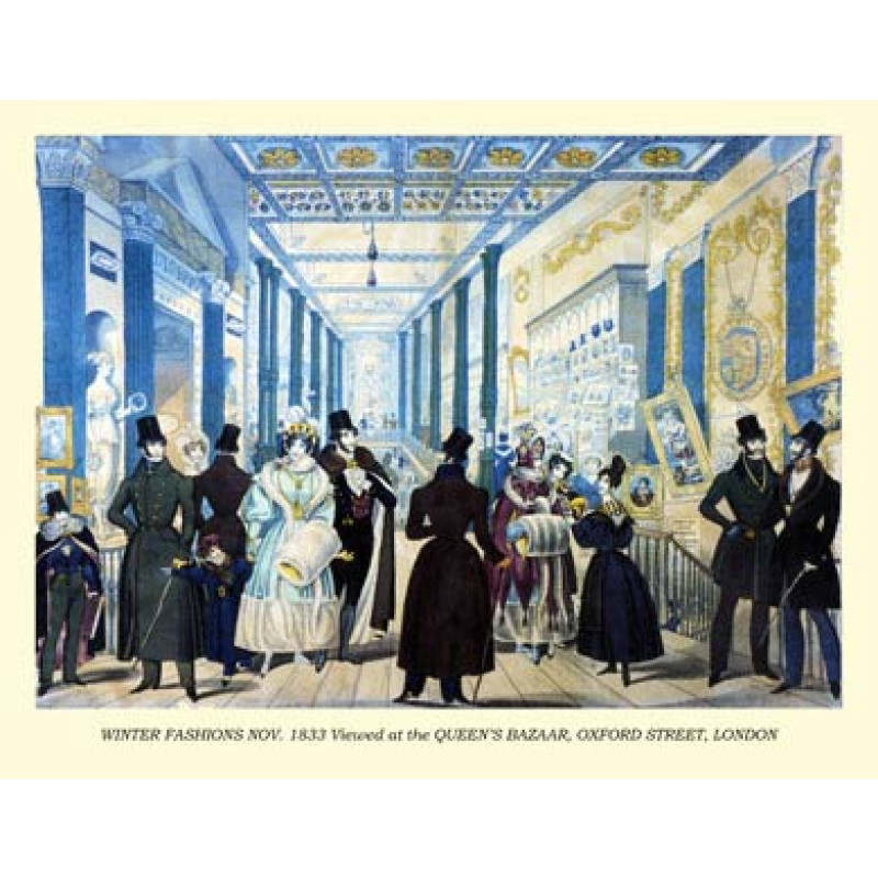 Queens Bazaar, Oxford Street, 1833