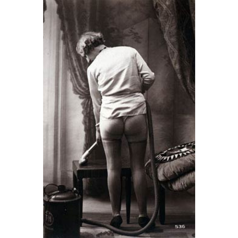 French Maid Hoovers Table