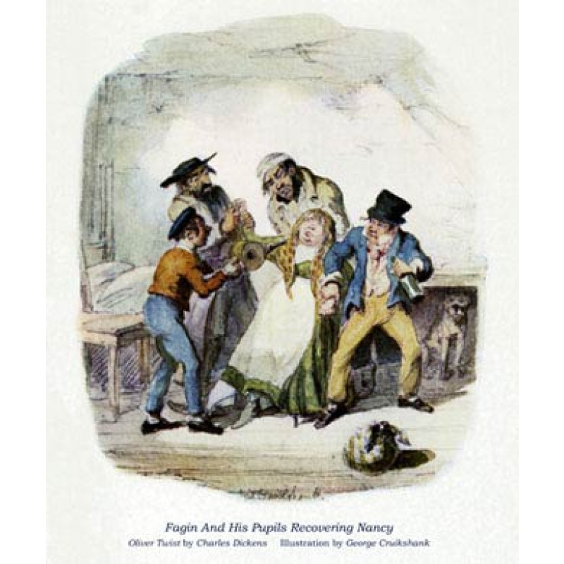Oliver Twist, Fagin And His Boys Recovering Nancy
