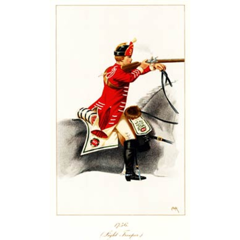 Light Trooper, 11th Dragoons, 1756