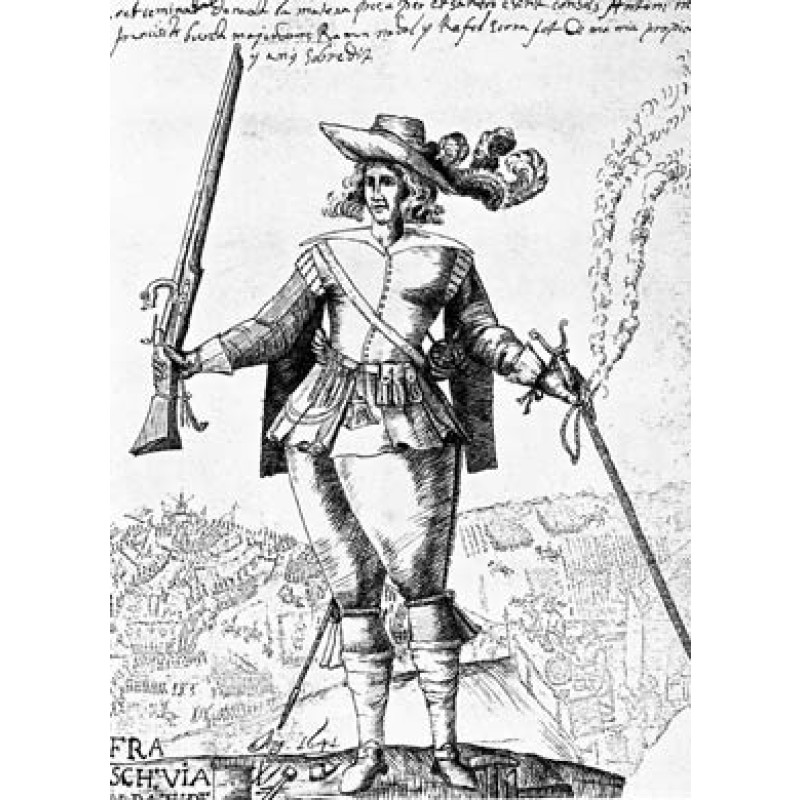 Catalan Militiaman With Arquebus, 1641