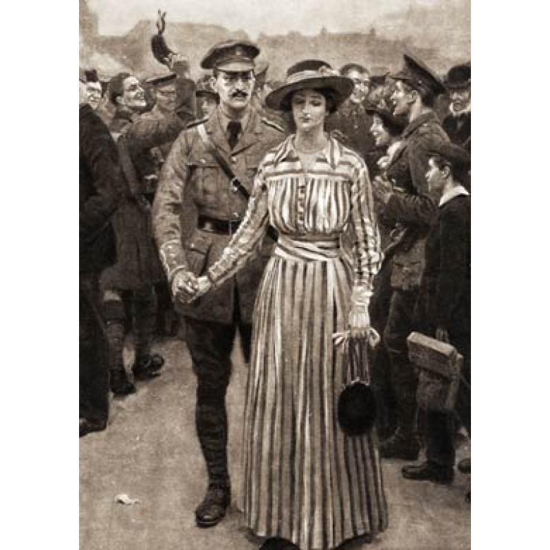Parting At Victoria Station, 1915