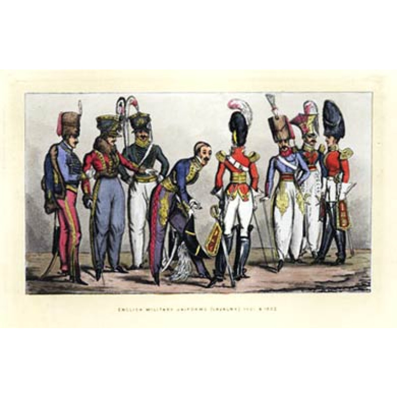 English Cavalry Uniforms, 1822