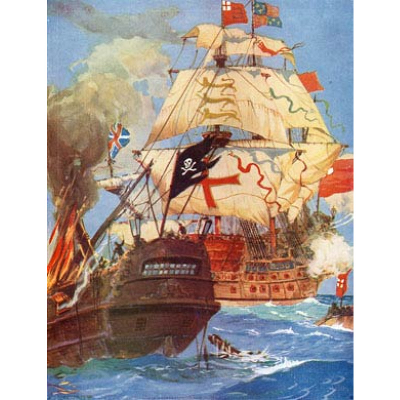 Pirate Ship Boarded, 1626