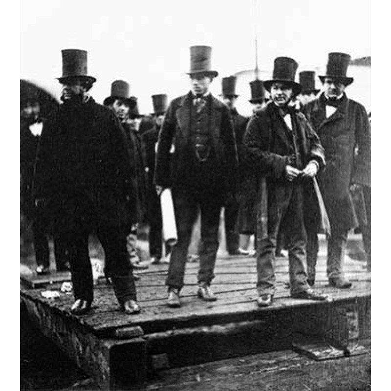 Brunel at the Launching of The Great Eastern, 1857