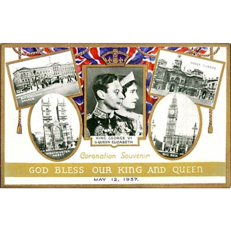 1937 Coronation Postcard