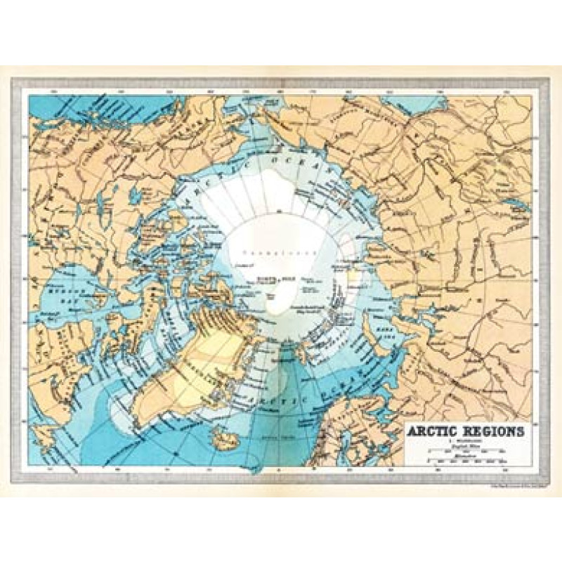 The Arctic, 1922 Map
