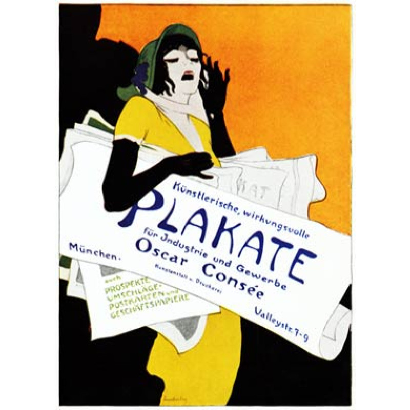 Plakate, Oscar Consee, 1920