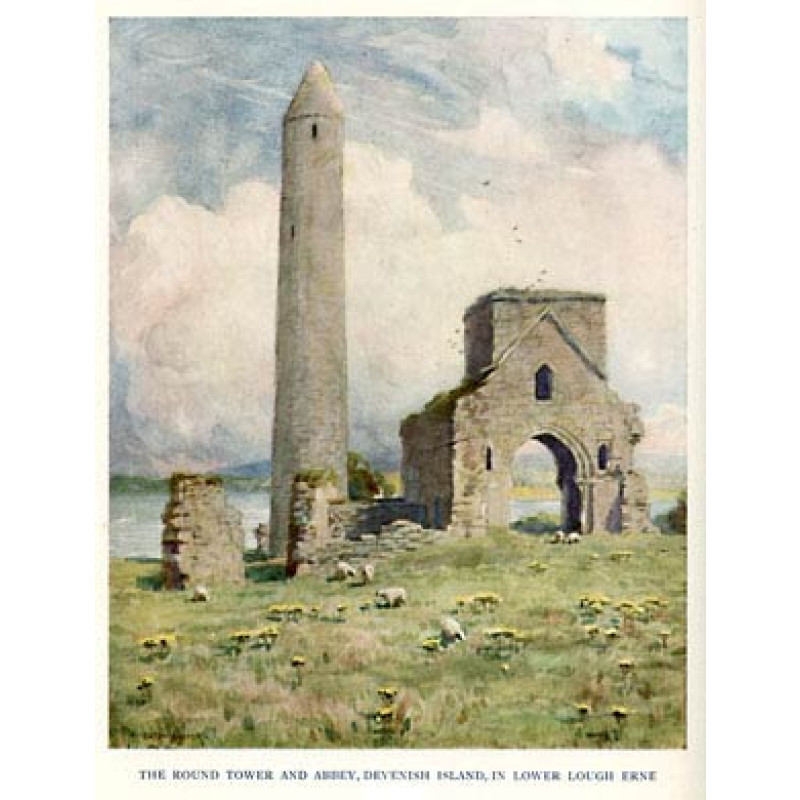 Round Tower, Devenish Is, Lough Erne, 1925